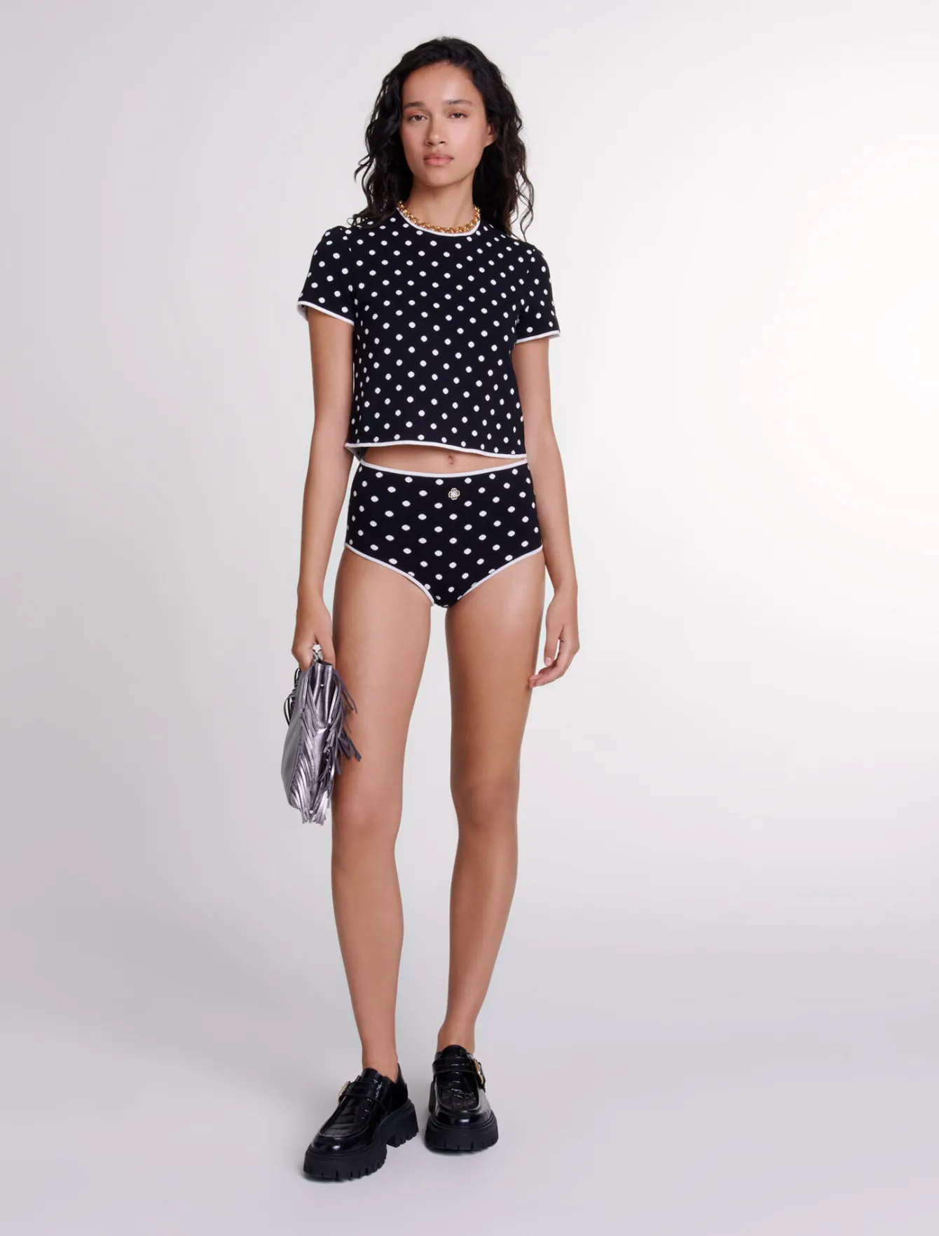 Maje Jupes & Shorts^Culotte en maille jacquard