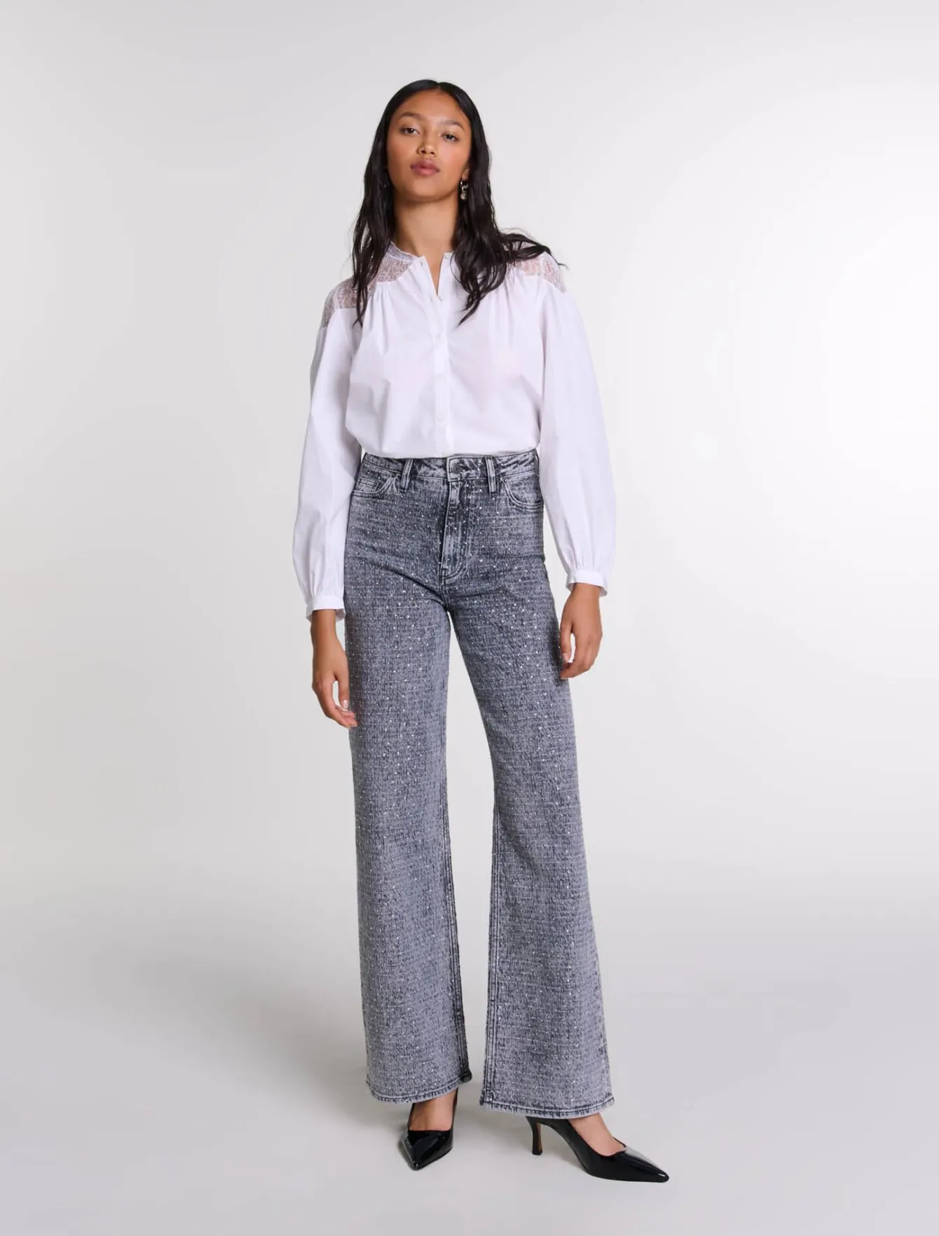 Maje Pantalons & Jeans^Jean orné de strass