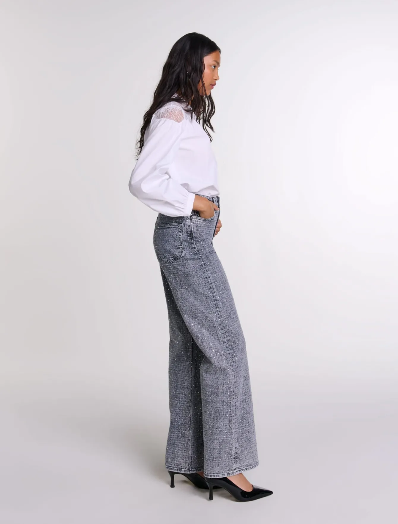 Maje Pantalons & Jeans^Jean orné de strass