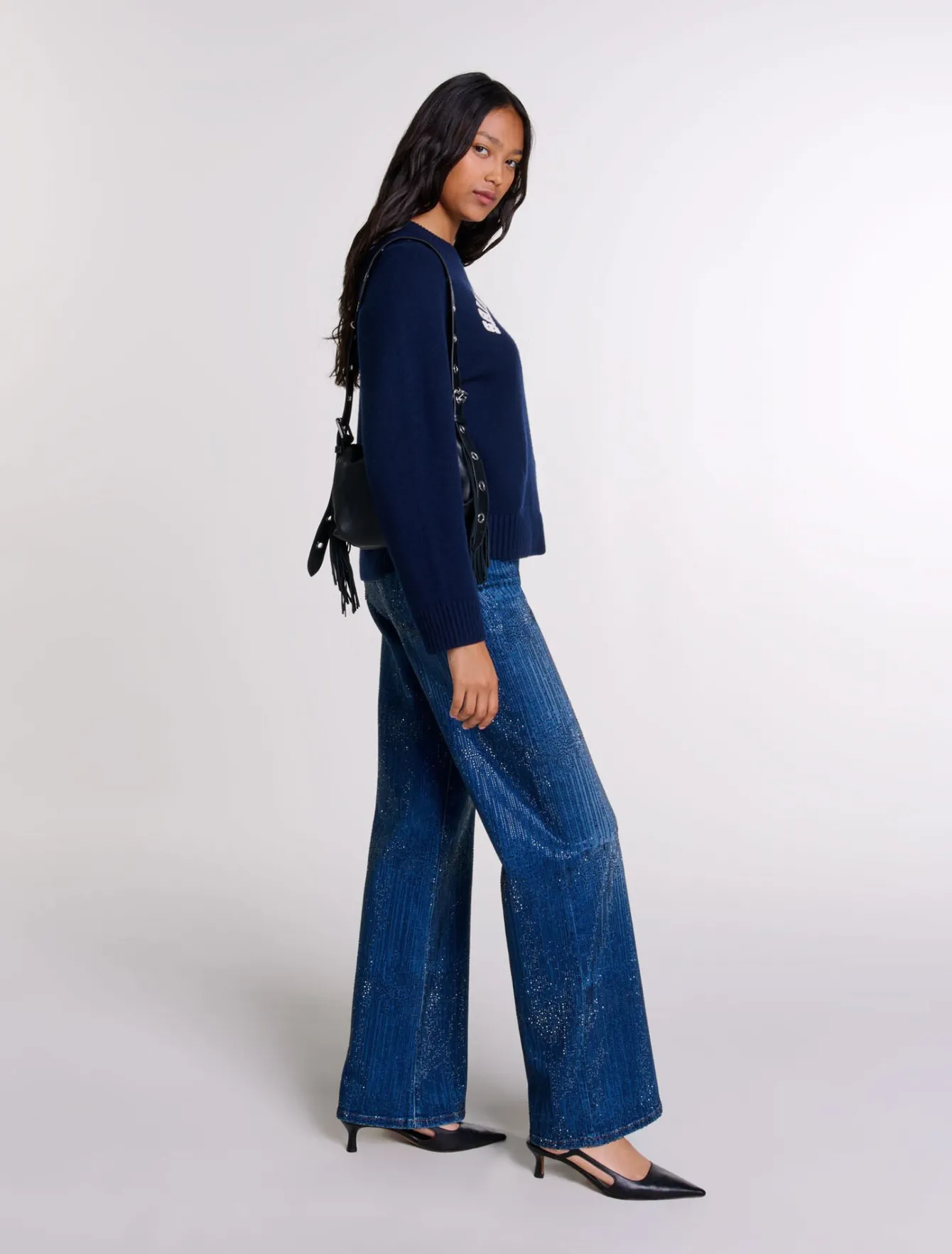 Maje Pantalons & Jeans^Jean strassé