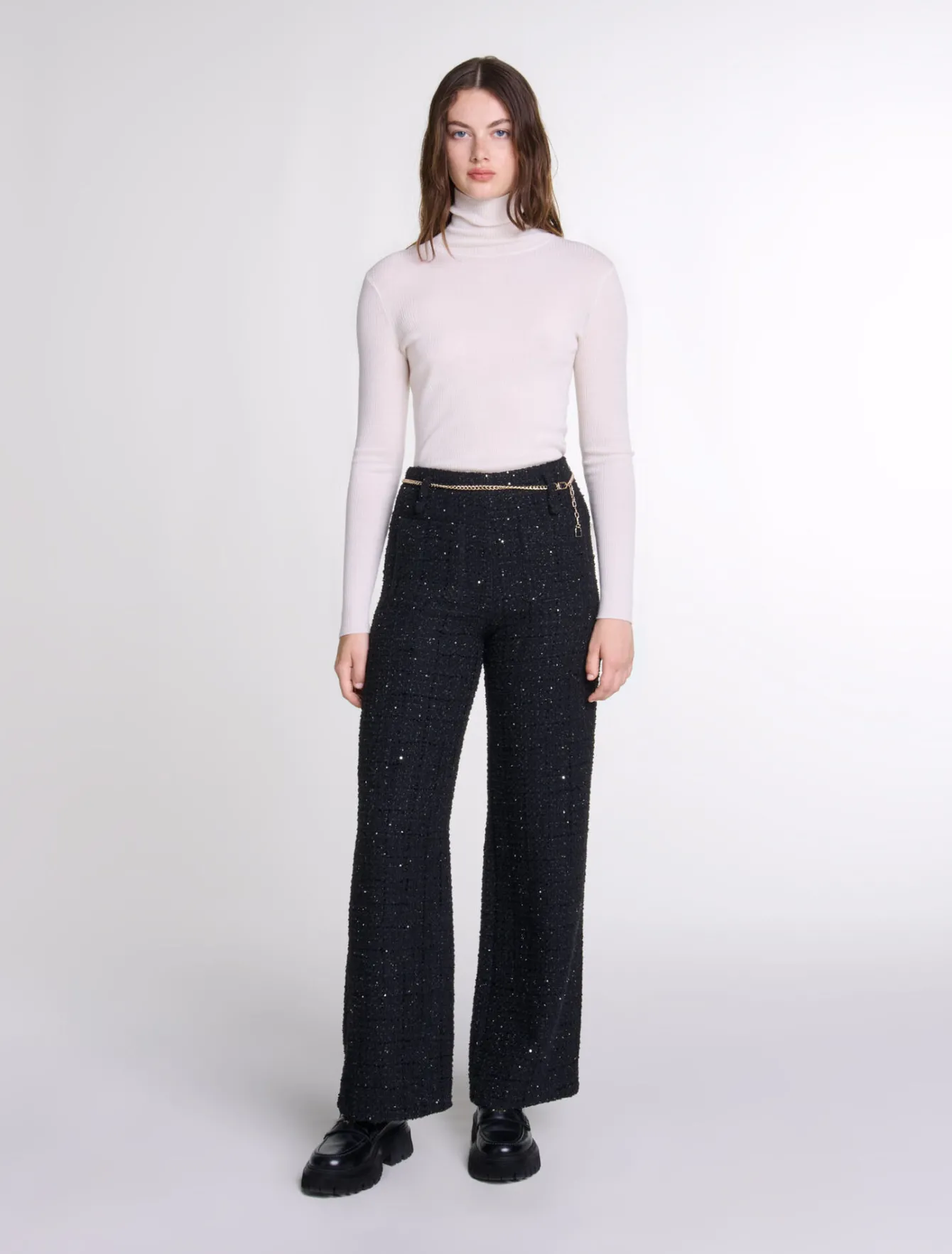 Maje Pantalons & Jeans^Pantalon en tweed sequins