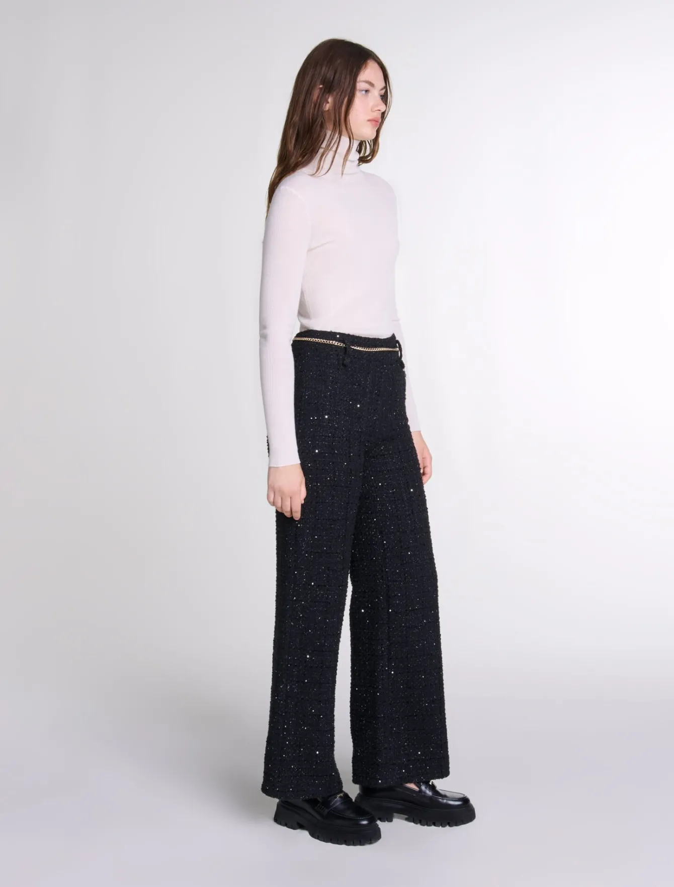 Maje Pantalons & Jeans^Pantalon en tweed sequins